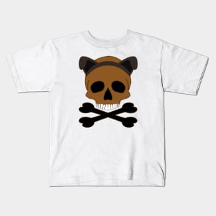 Skull with Dog Ears Kids T-Shirt